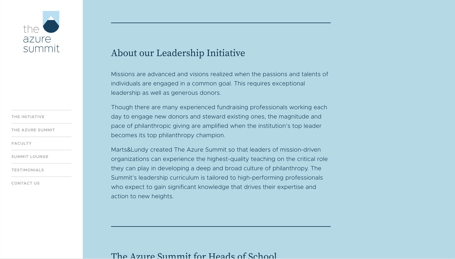 The Azure Summit ⁄ Galambos + Associates